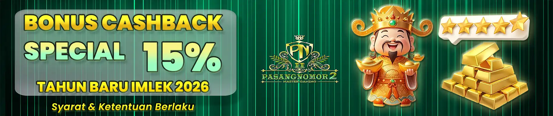BONUS CASHBACK SPESIAL TAHUN BARU IMLEK HINGGA 15%